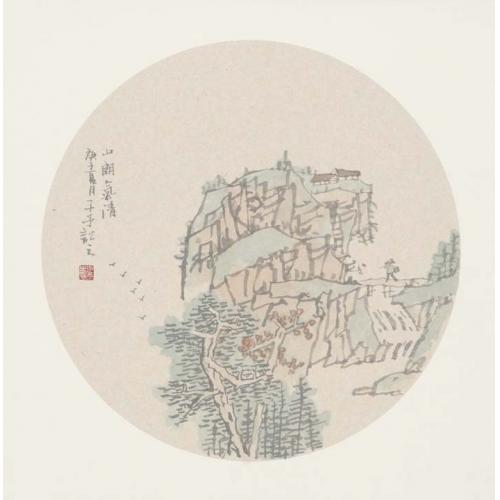景洪壮《山朗气清》