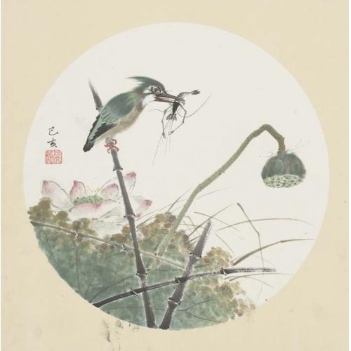 文婷《和花小鸟捉虾》