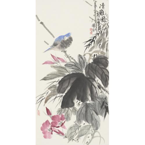 焦国红《清雅图》