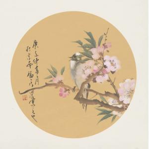 福良  《桃花小鸟》