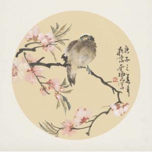 福良  《桃花小鸟》