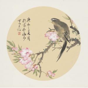 福良  《桃花小鸟》