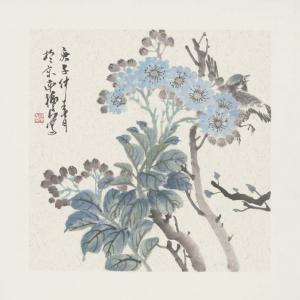 福良  《蓝花小鸟》