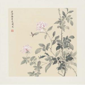 龚孝明 《月季花》