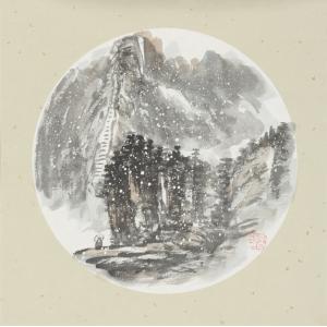 李畇龙《冰雪山水》