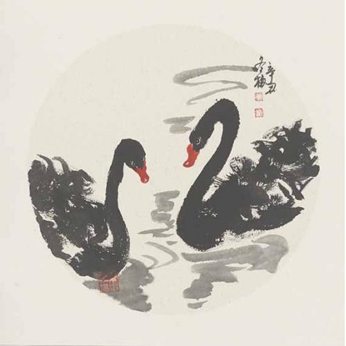 吴冬梅《两只黑天鹅》