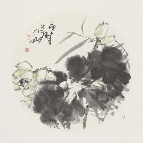 李鹏《荷花》黄