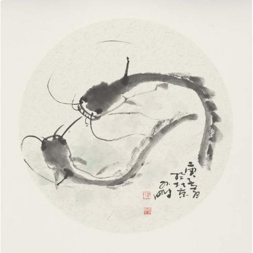 李鹏《两条鲶鱼》