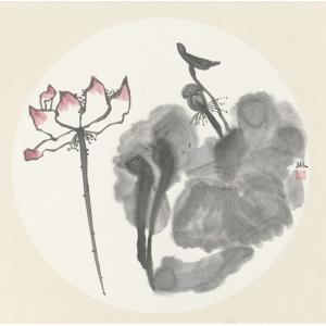 许琳《水墨荷花之四》