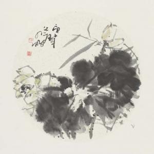李鹏《荷花》黄