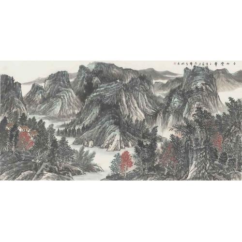 杨忠华《千山叠翠》
