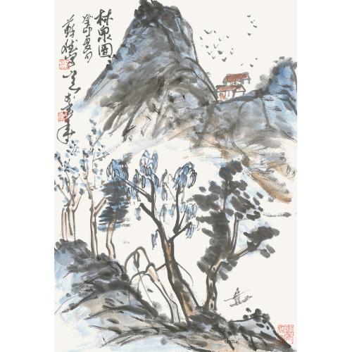 苏斌《 林泉图 》