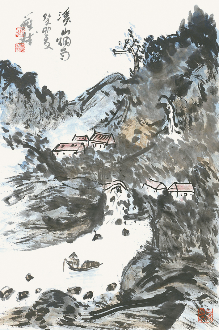 苏斌《 林泉图 》