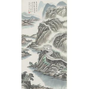 张朝铭《高山峨巍河水泱泱》