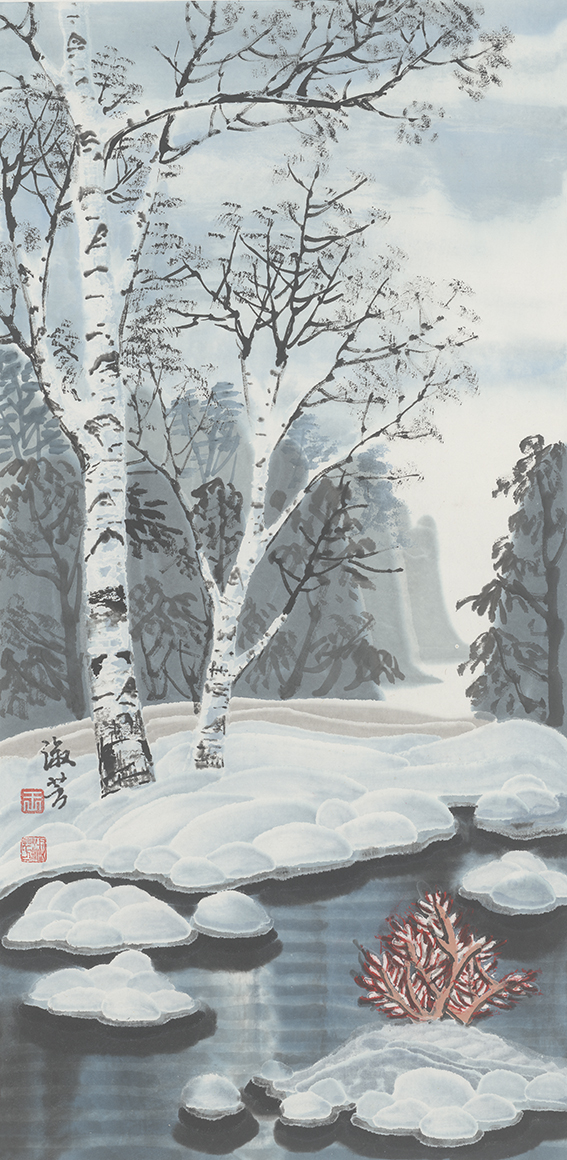 王淑芳《雪景》