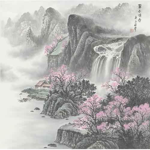 曹桂芹《翠谷鸣春》
