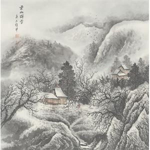 曹桂芹《云山瑞雪》