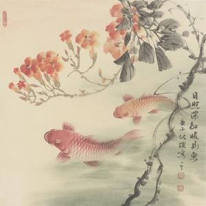 蓝似瑶《日照深红暖见鱼 2》