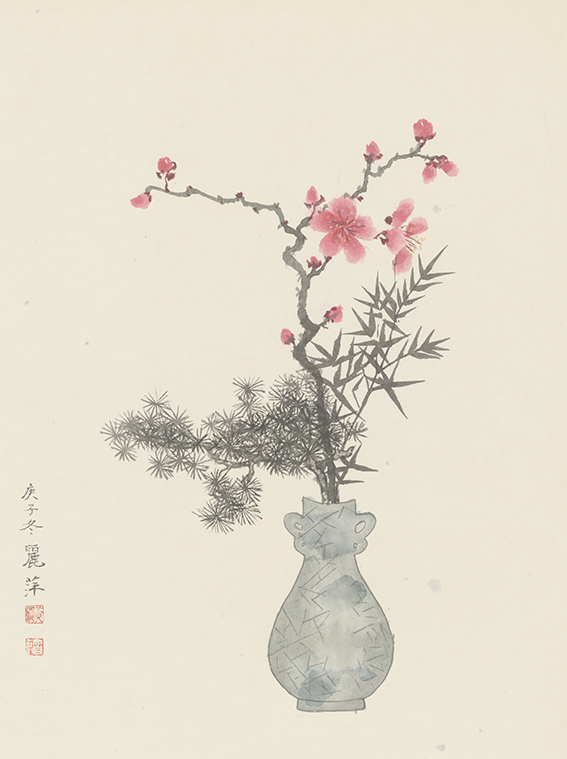 黄丽萍《花瓶梅花》