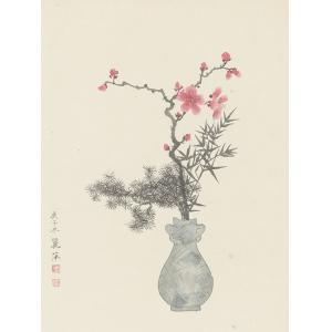 黄丽萍《花瓶梅花》